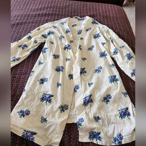 Victoria's Secret Cream Floral Robe